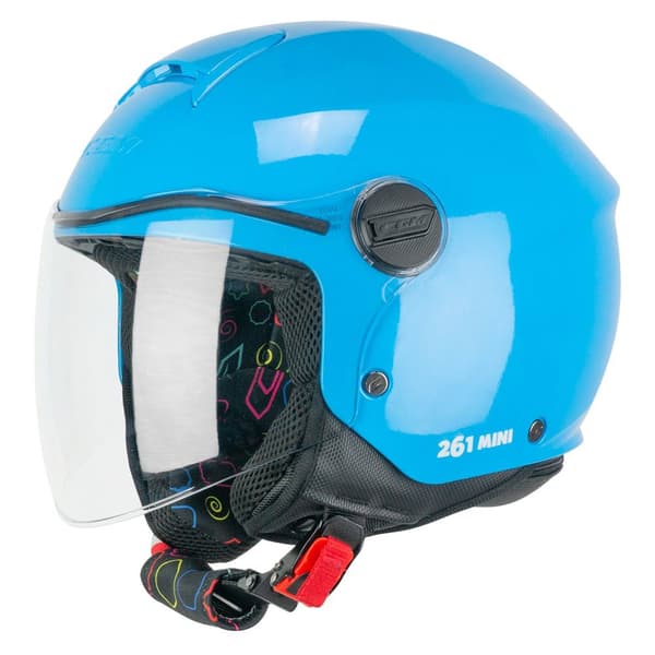 Cgm 261a Mini Mono Junior Åben Hjelm Blå XS