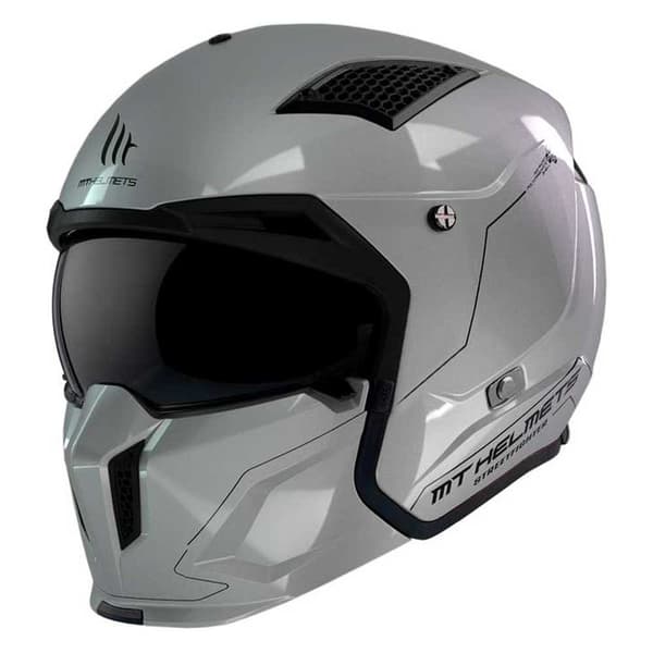 Mt Helmets Streetfighter Sv S Solid Käännettävä Kypärä Harmaa XL