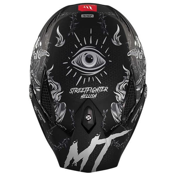 Mt Helmets Streetfighter Sv Hellish Modulaarinen Kypärä Musta M