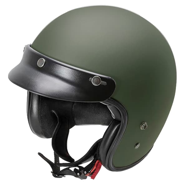 Garibaldi G02x Fiberglass öppen Hjälm Grönt L