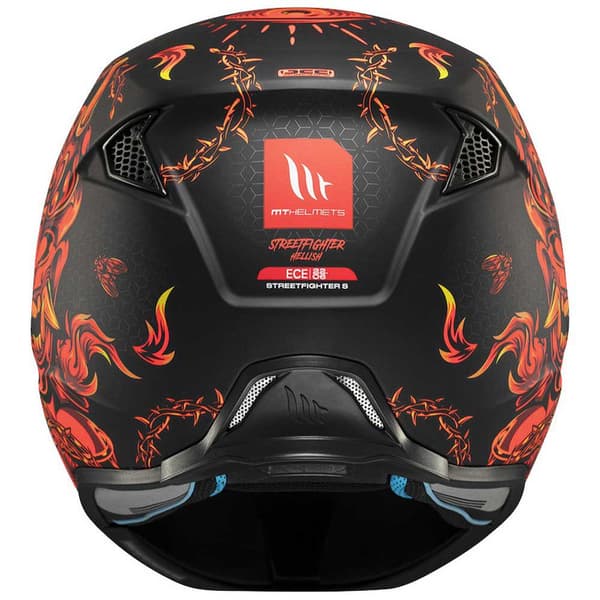 Mt Helmets Streetfighter Sv Hellish Modulaarinen Kypärä Oranssi,Musta L