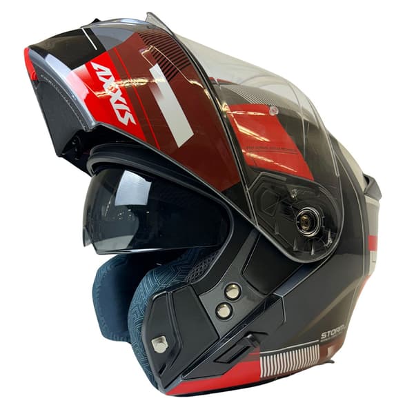 Axxis Storm S Sv Grip Modulær Hjelm Brun XL