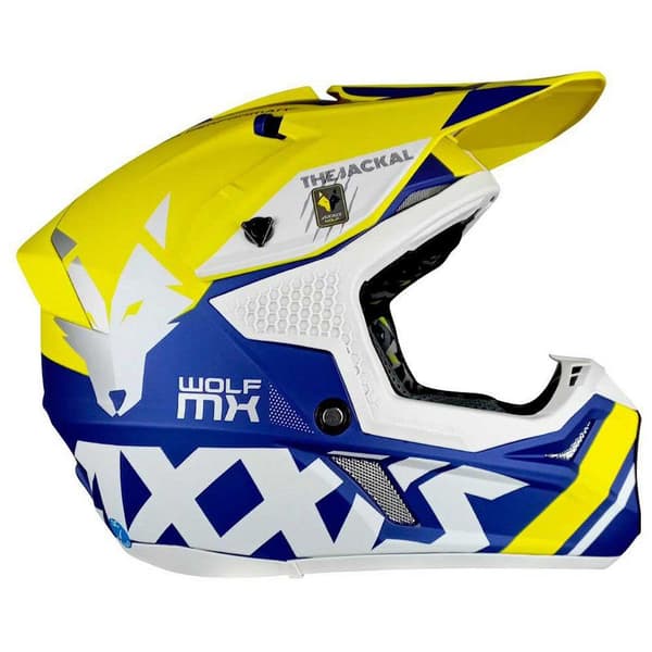 Axxis Mx803 Wolf Jackal Offroadhjälm Flerfärgad S