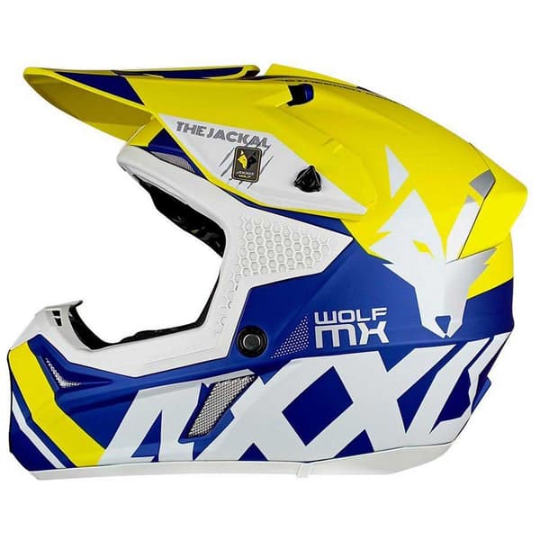 Axxis Mx803 Wolf Jackal Offroadhjälm Flerfärgad S