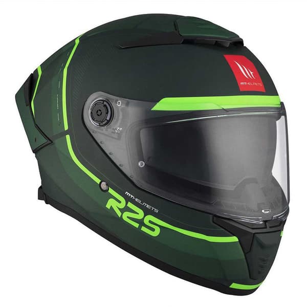 Mt Helmets Thunder 4 Sv R25 Fullface-hjelm Grøn S
