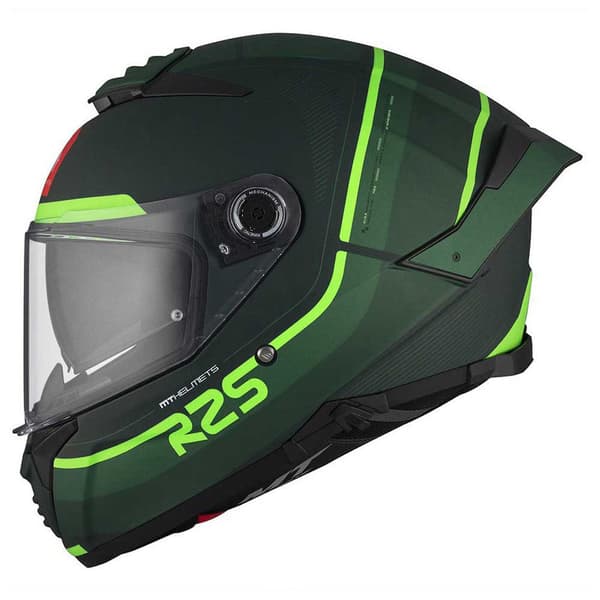 Mt Helmets Thunder 4 Sv R25 Fullface-hjelm Grøn S