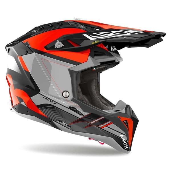 Airoh Aviator Iii Saber Offroadhjälm Orange M
