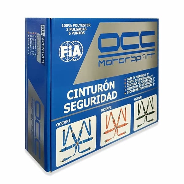 Harness with 6 fastening points OCC Motorsport OCCRF4 Gul
