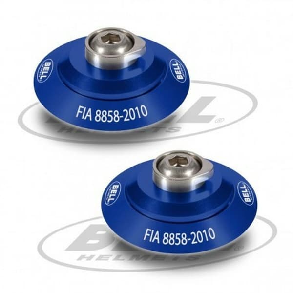 Helmet clip set Bell HANS Blå FIA 8858-2010