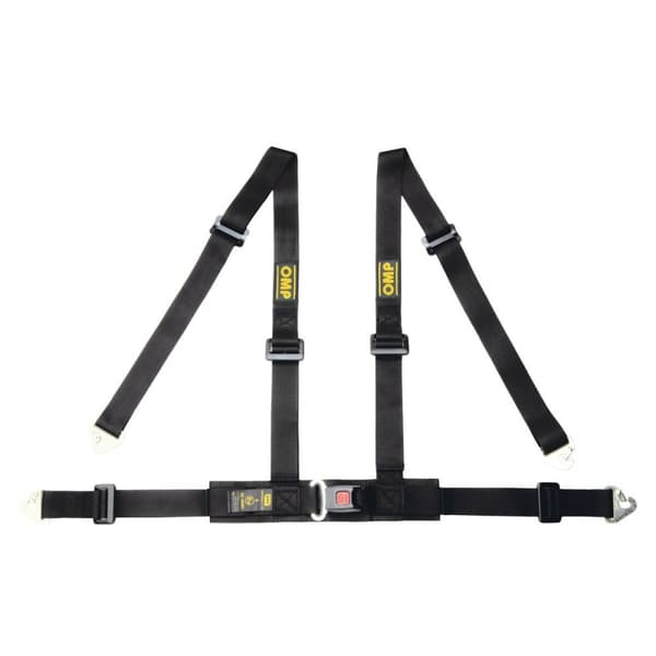 Armatur med 4 punkter til fastgørelse OMP OMPDA0-0507-A01-071 Snap-krog 2" Sort