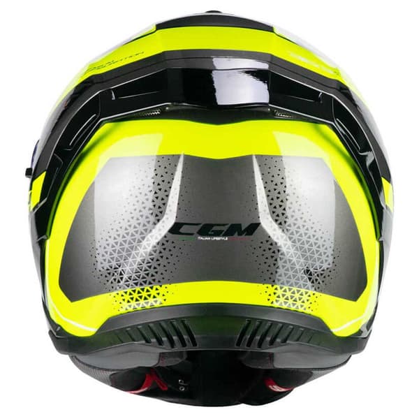 Cgm 363g Shot Race Fullface-hjälm Gul,Svart 2XL