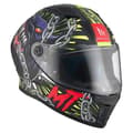 Miniatyrbild 3 av 8: Mt Helmets Stinger Ii Akin Fullface-hjälm Svart S