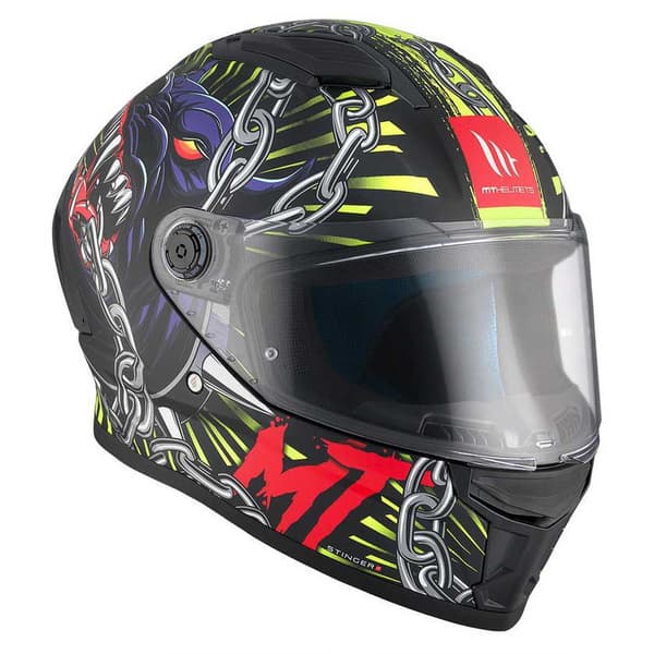 Mt Helmets Stinger Ii Akin Fullface-hjälm Svart S