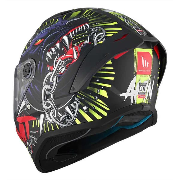 Mt Helmets Stinger Ii Akin Fullface-hjälm Svart S