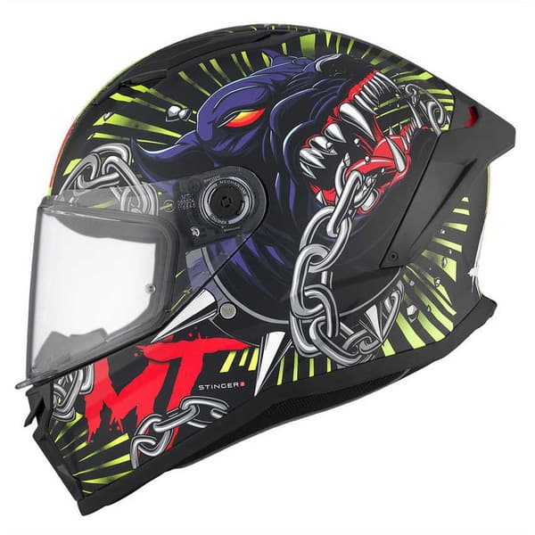 Mt Helmets Stinger Ii Akin Fullface-hjälm Svart S