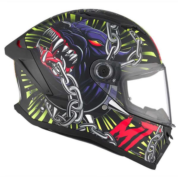 Mt Helmets Stinger Ii Akin Fullface-hjälm Svart S