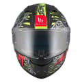 Miniatyrbild 7 av 8: Mt Helmets Stinger Ii Akin Fullface-hjälm Svart S
