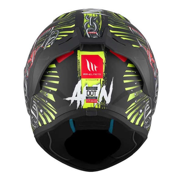 Mt Helmets Stinger Ii Akin Fullface-hjälm Svart S