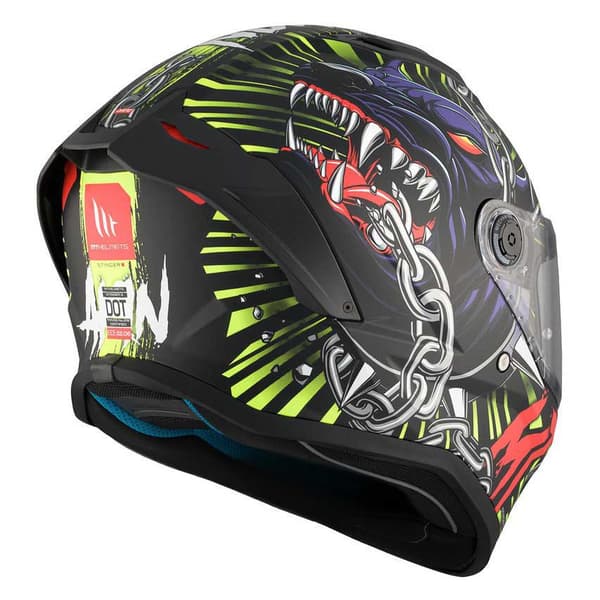 Mt Helmets Stinger Ii Akin Fullface-hjälm Svart S