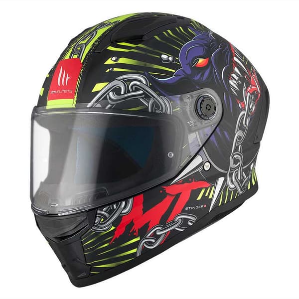 Mt Helmets Stinger Ii Akin Fullface-hjälm Svart S