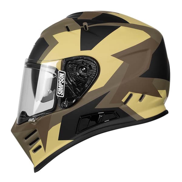 Simpson Venom Fullface-hjelm Gylden M