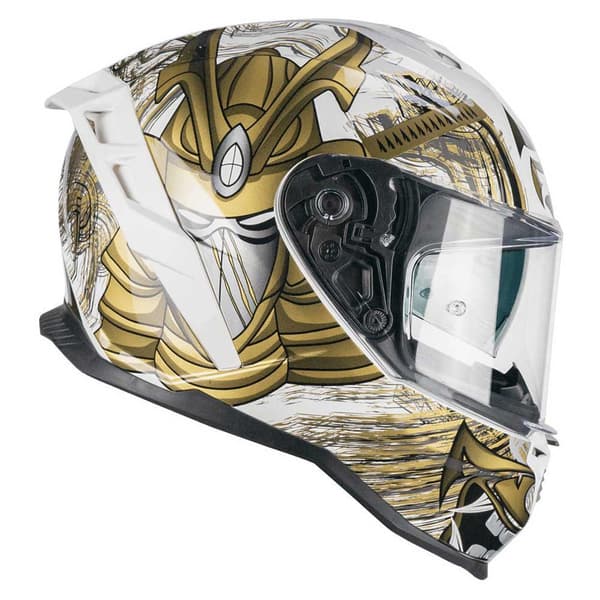 Cgm 363s Shot Nippo Fullface-hjälm Vit,Guld S