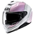 Miniatyrbillede 1 af 3: Hjc I71 Sera Mc8 Fullface-hjelm Hvid L