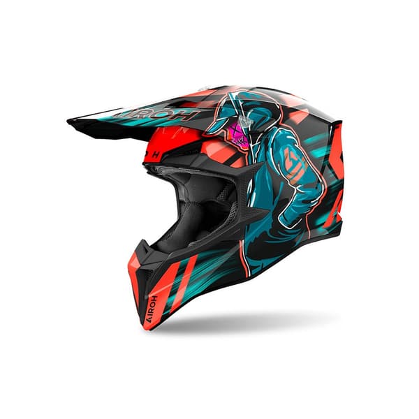 Airoh Wraaap Cyber Offroadhjelm Flerfarvet M