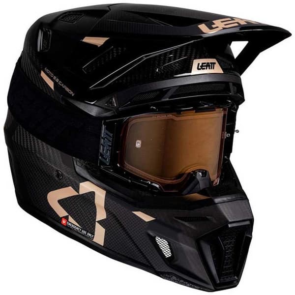 Leatt 9.5 V25 With Googles Offroadhjälm Svart M