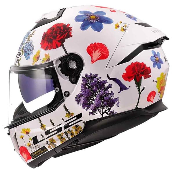 Ls2 Ff808 Stream Ii Flowers Fullface-hjelm XL