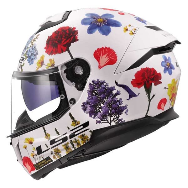 Ls2 Ff808 Stream Ii Flowers Fullface-hjelm M