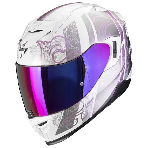 Scorpion Exo-520 Evo Air Fasta Fullface-hjälm Vit XS