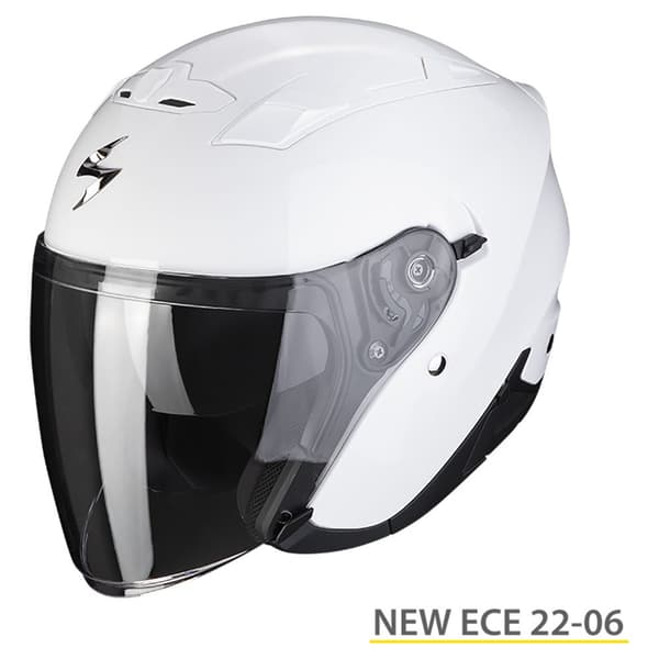 Scorpion Exo-230 Solid åben Hjelm Hvid 2XL