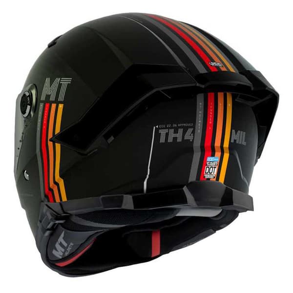 Mt Helmets Thunder 4 Sv Mil A11 Fullface-hjälm Svart S