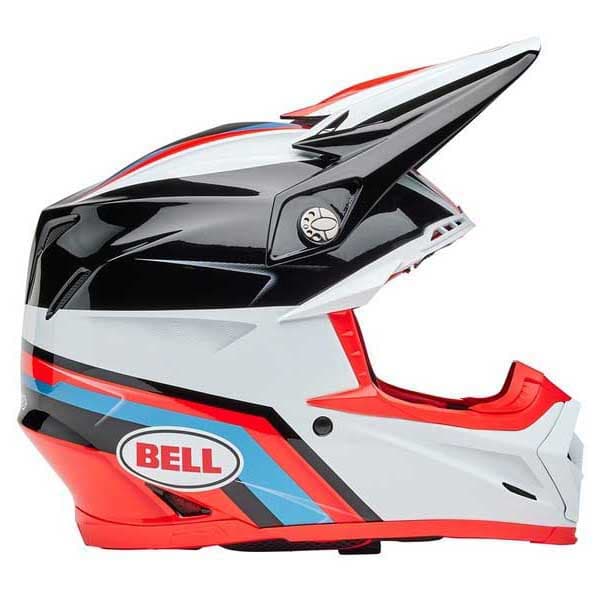 Bell Moto 9s Flex Merchant Offroadhjelm Hvid,Sort S