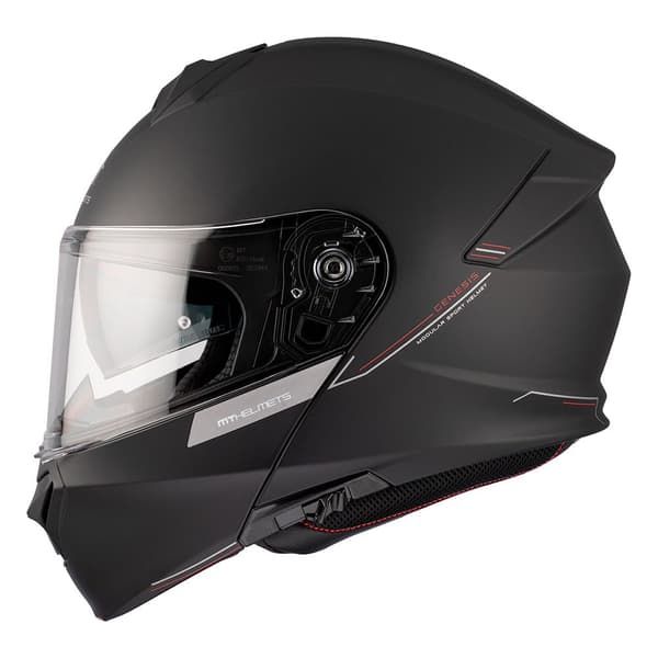 Mt Helmets Genesis Sv Modulær Hjelm Sort XL