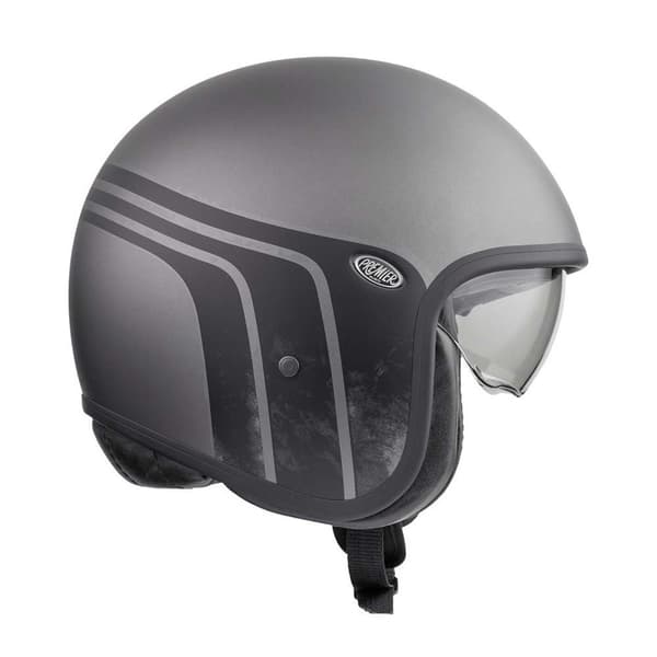 Premier Helmets 23 Vintage Btr 17 Bm 22.06 Avoin Kypärä Musta,Harmaa M