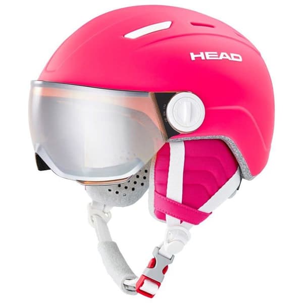 Huvud - 328182-XXS - Ungdom unisex, rosa, XXS Maja Visor Skidhjälm Godis
