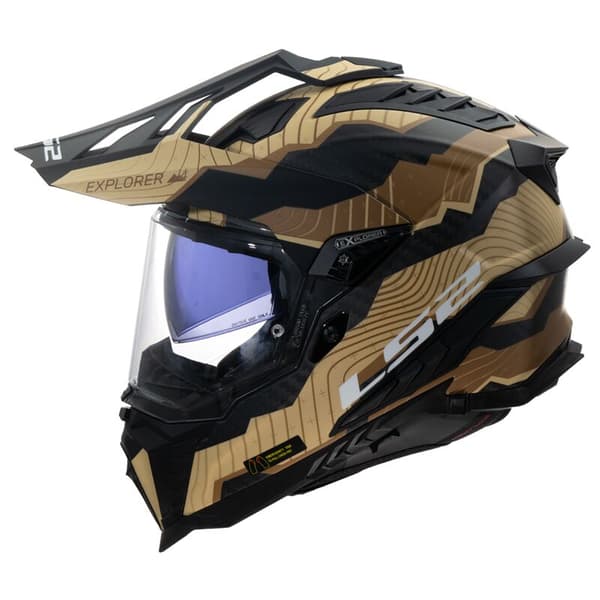 Ls2 Mx701 Explorer Carbon Trick Fullface-hjelm L