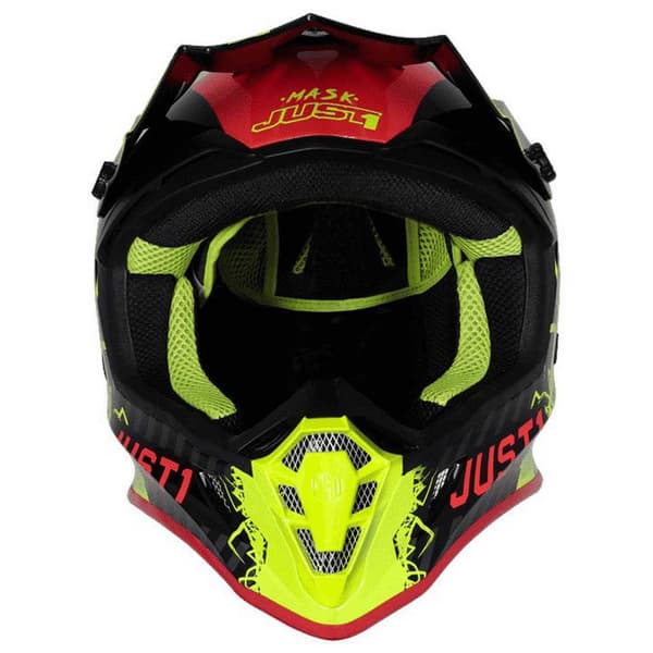Just1 J38 Mask Offroadhjälm Gul,Svart XS