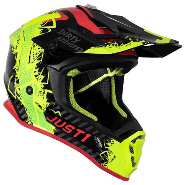 Just1 J38 Mask Offroadhjälm Gul,Svart XS