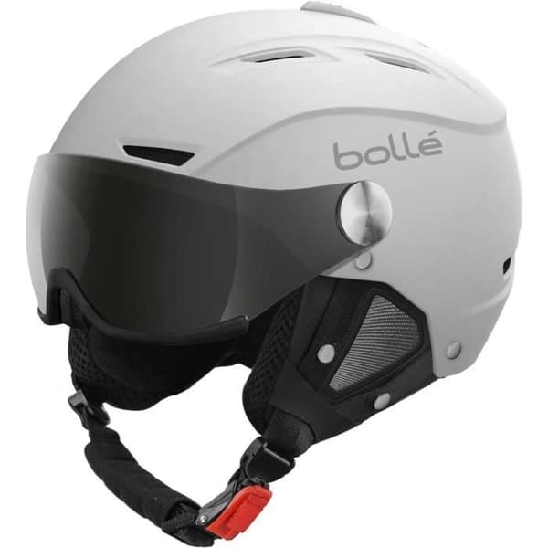 Skidhjälm - Bolle - Backline visir - Mixed - Integrerat visir - Soft white Silver gun + citron