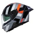 Miniatyrbild 3 av 3: Nolan N60-6 Sport Dinamico Fullface-hjälm Grå XL