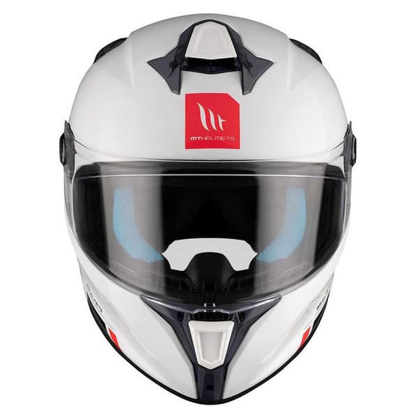 Mt Helmets Targo S Solid Fullface-hjelm Hvid XS