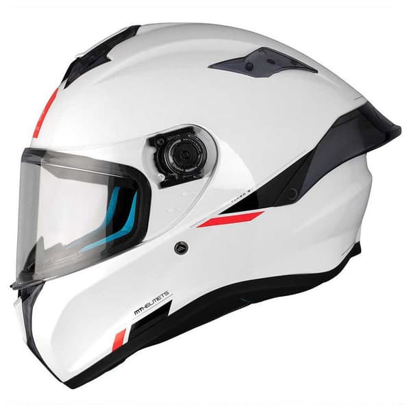 Mt Helmets Targo S Solid Fullface-hjelm Hvid XS