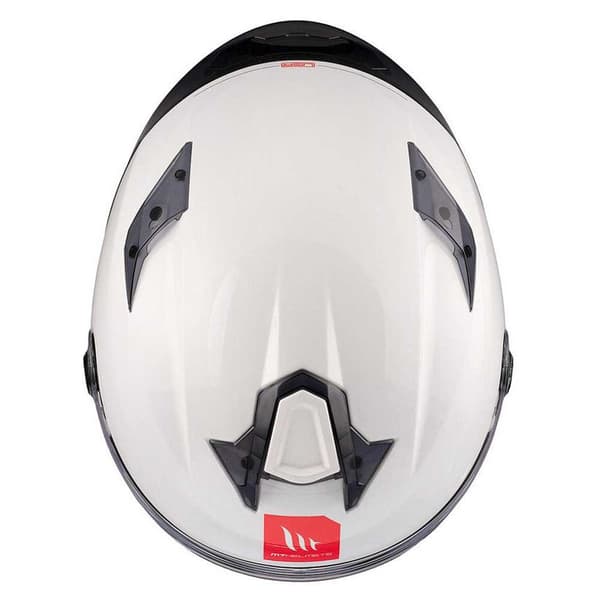 Mt Helmets Targo S Solid Fullface-hjelm Hvid XS