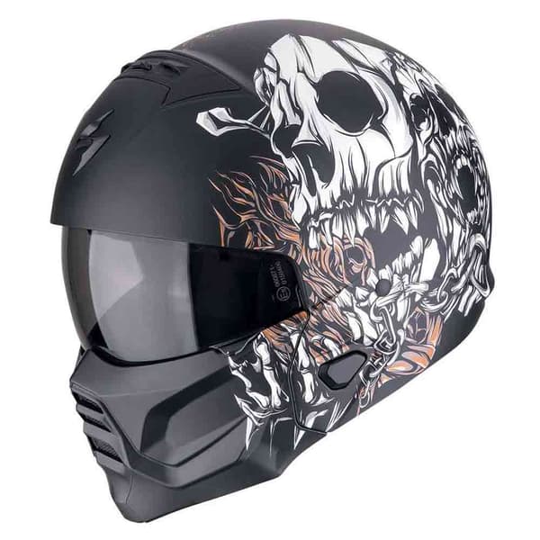 Scorpion Exo-combat Ii Genesis Konvertibel Hjälm Svart M