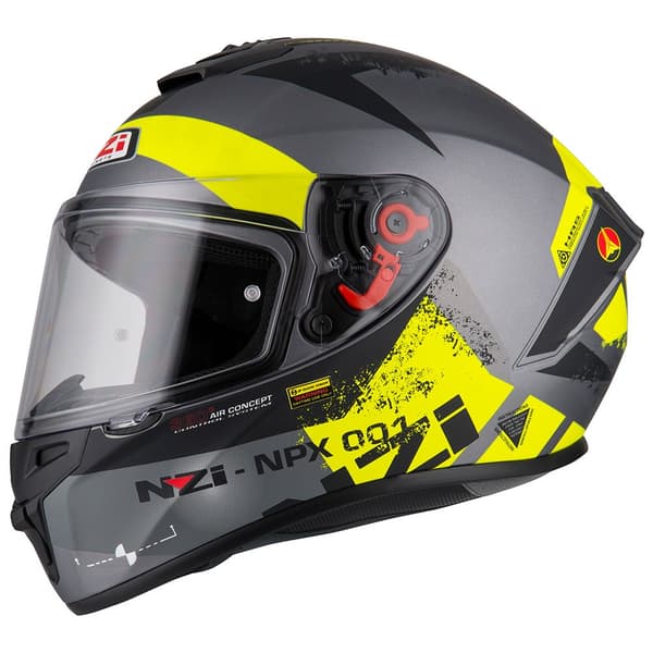 Nzi Trendy Fullface-hjälm Svart L