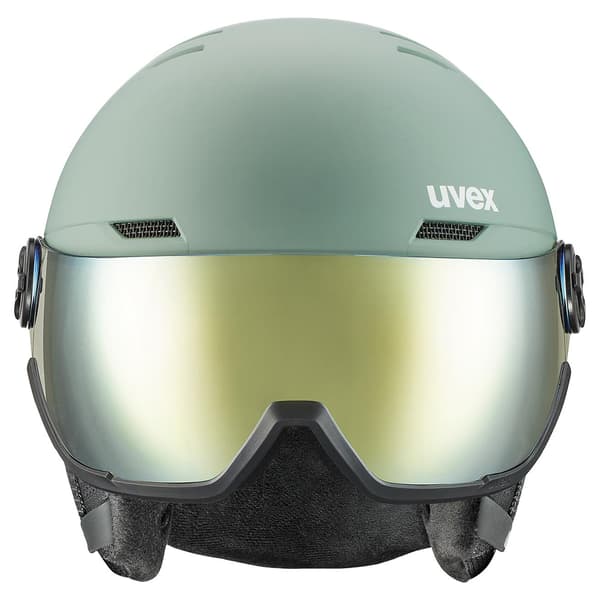 Uvex Wanted Visor Hjelm Med Visir Grøn 58-61 cm / Mirror Gold Supravision Smoke/CAT2