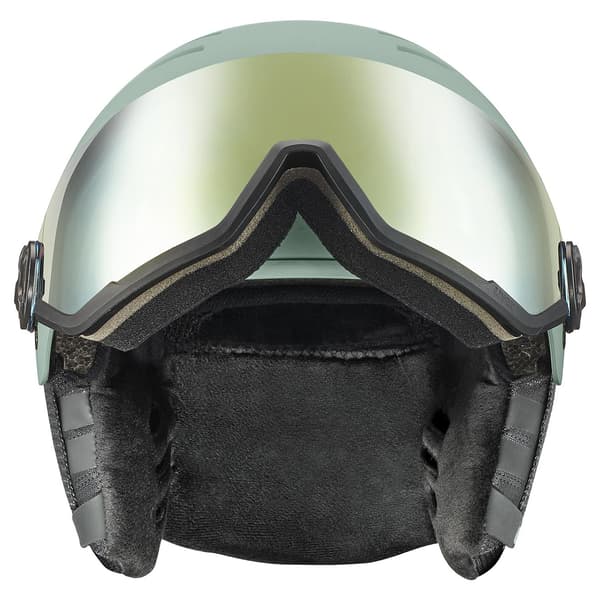 Uvex Wanted Visor Hjelm Med Visir Grøn 58-61 cm / Mirror Gold Supravision Smoke/CAT2